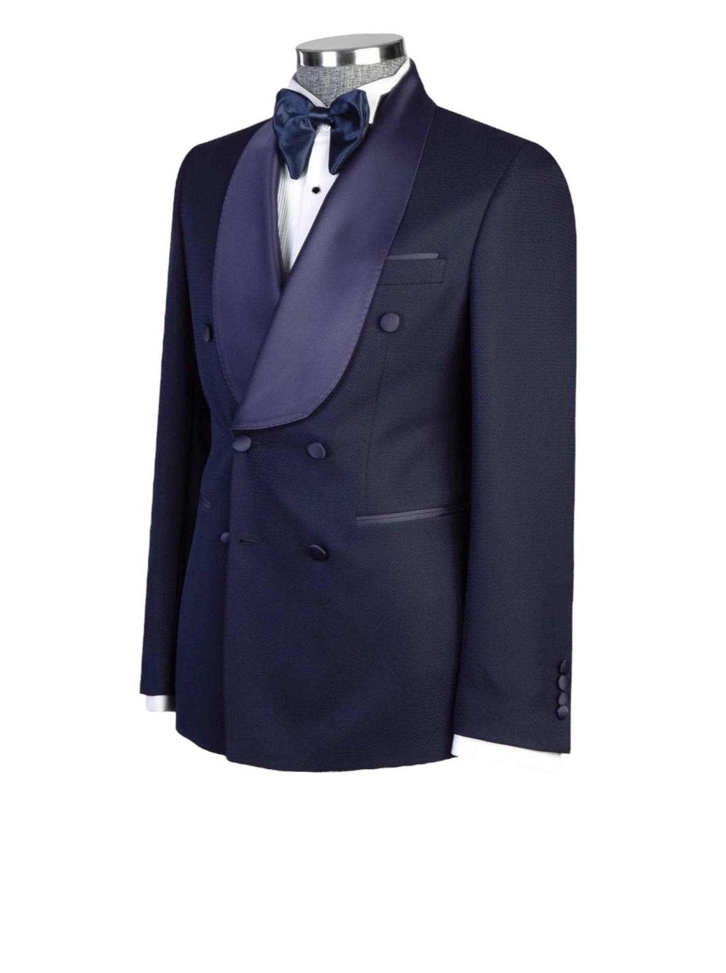 Dark Blue Double Breasted Tuxedo