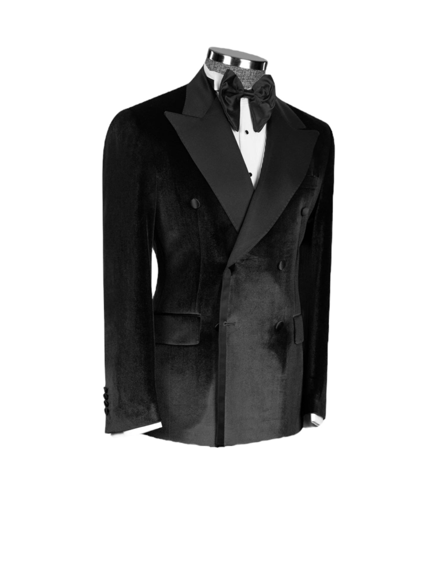 Black Velvet Double Breasted Tuxedo