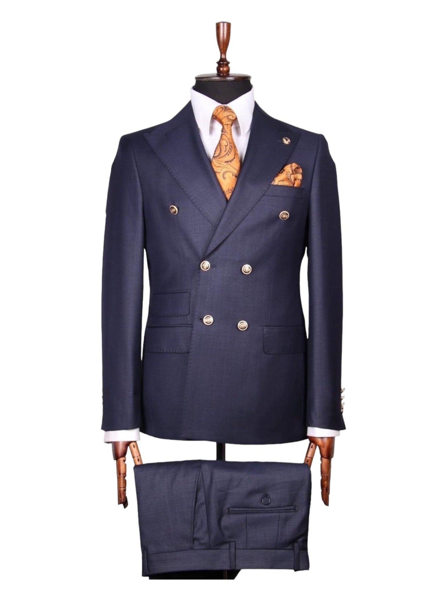 Marine Blue Double Breasted Suit