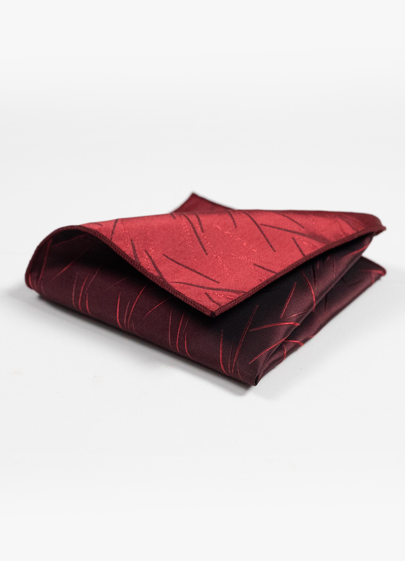 Bordeaux Strike Pocket Square