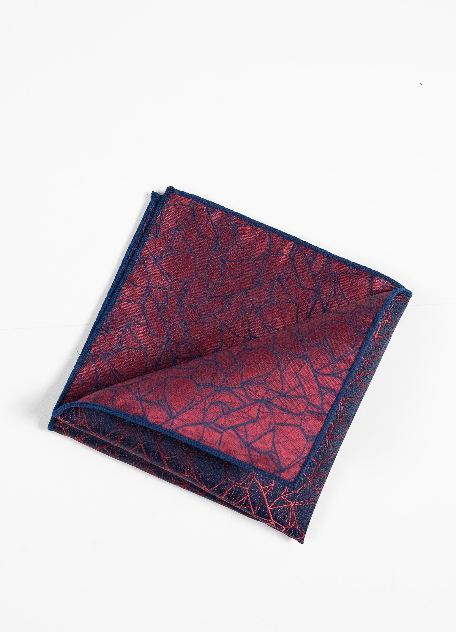 Red Crystal Pocket Square