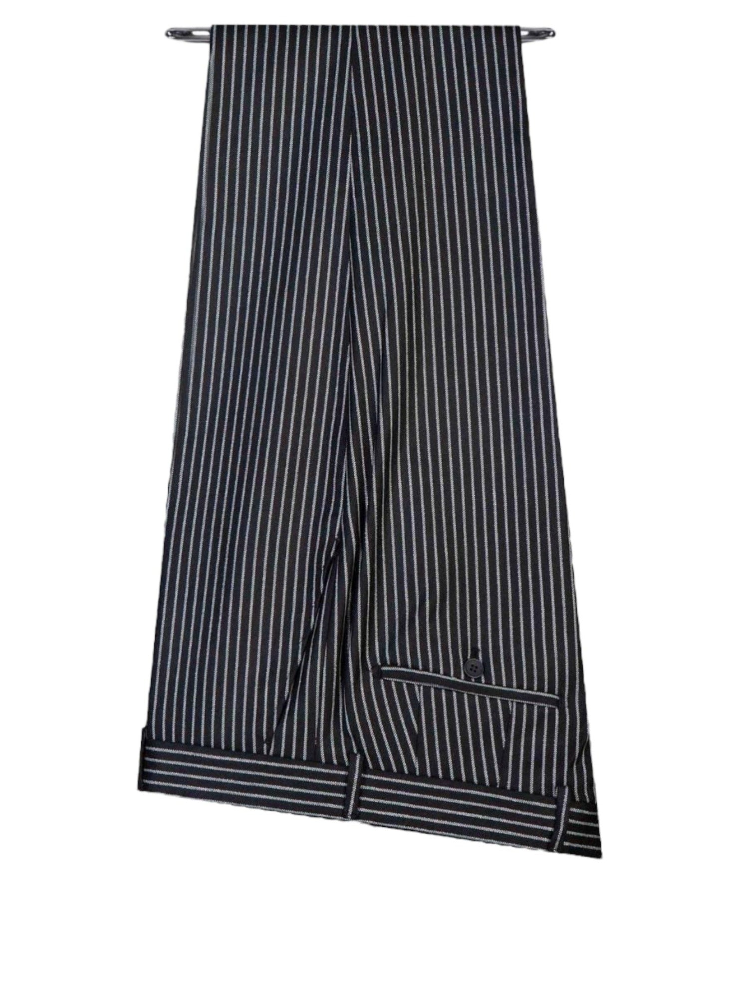 Black Striped Double Breasted Tuxedo