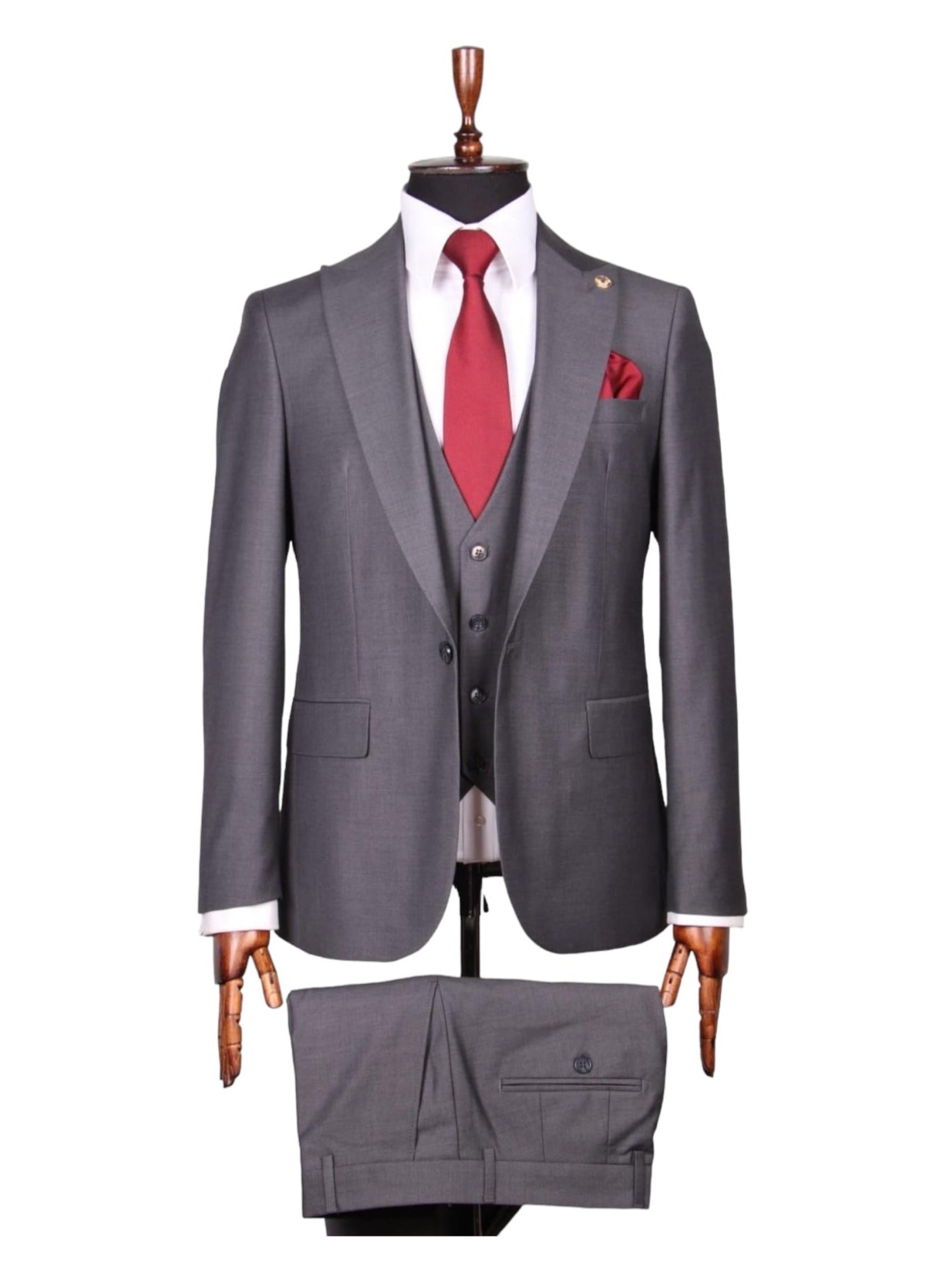 Grey Three-Piece Suit