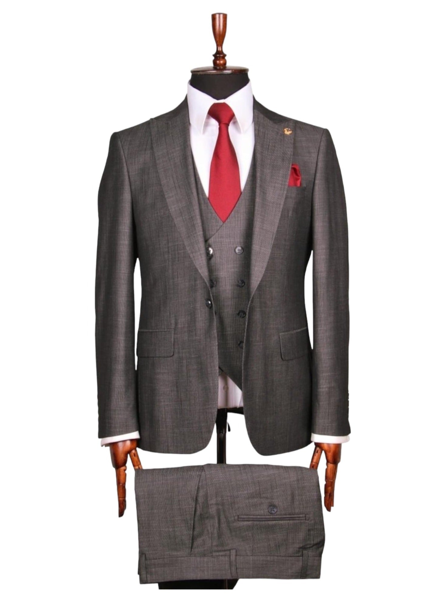 Grey Three-Piece Suit