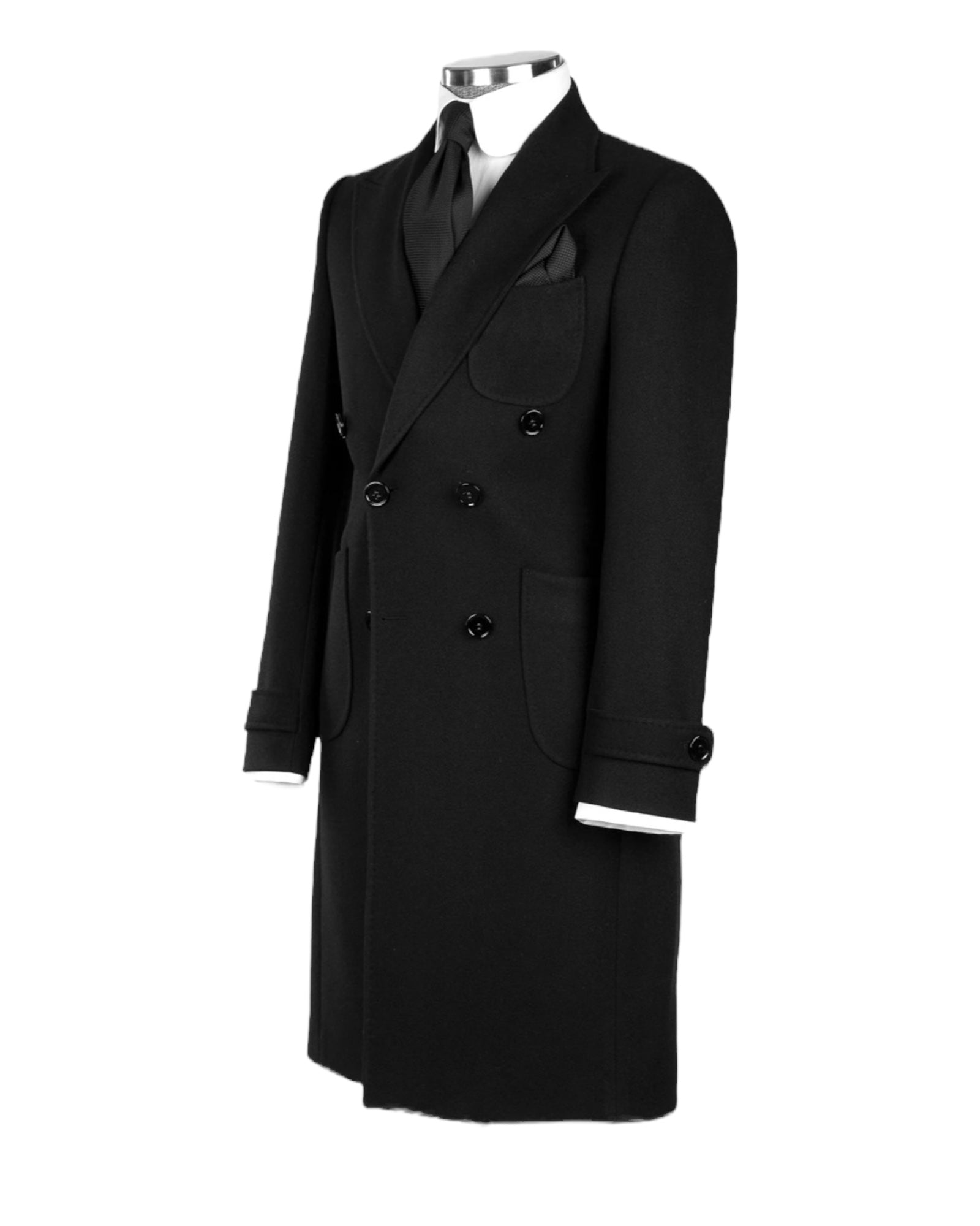 Black Double Breasted Coat