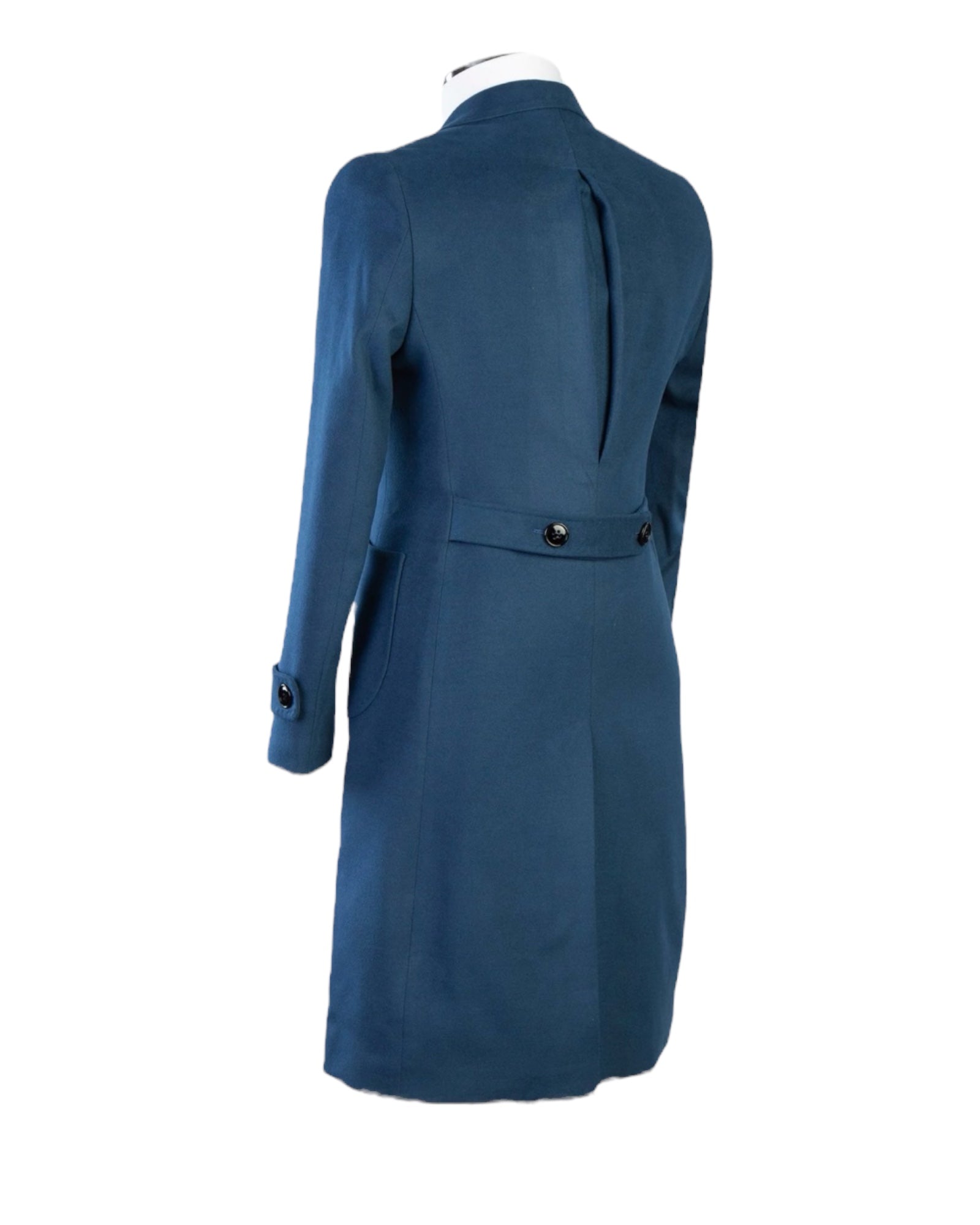 Nassau Blue Double Breasted Long Coat