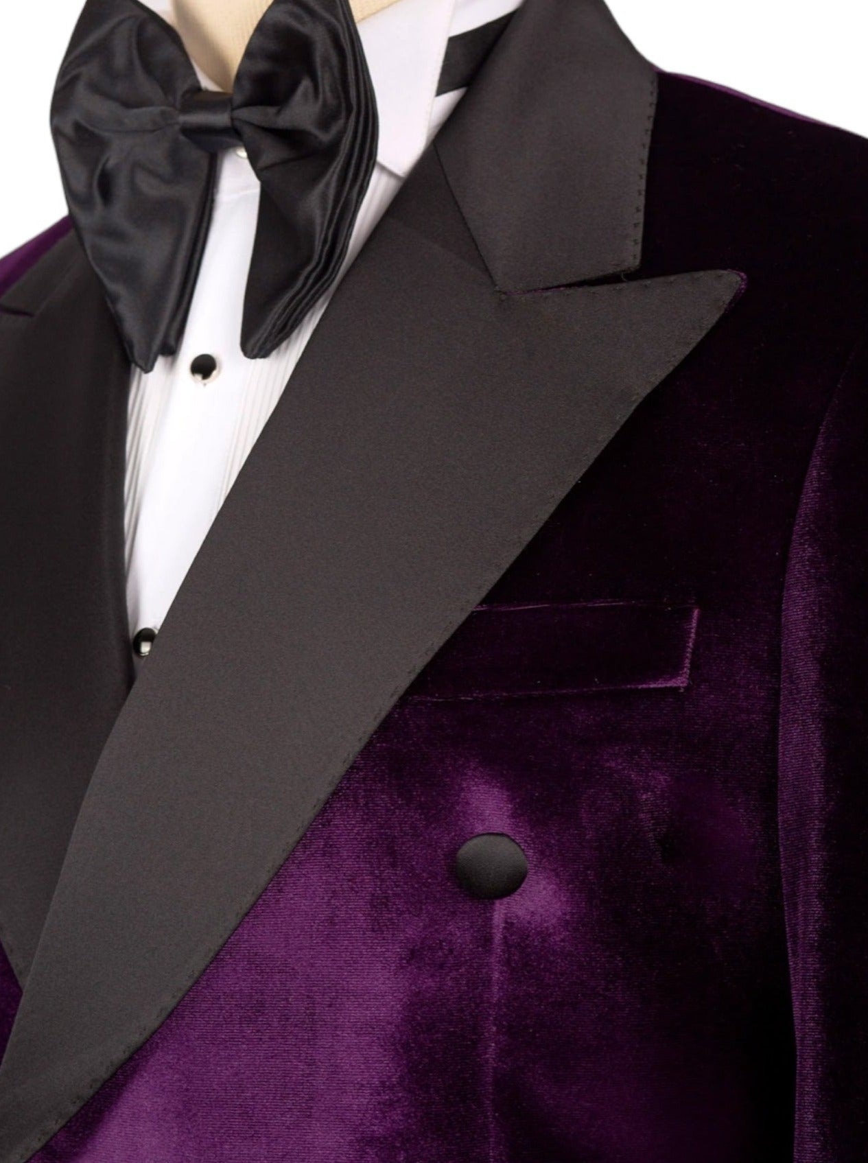 Purple Velvet Double Breasted Tuxedo