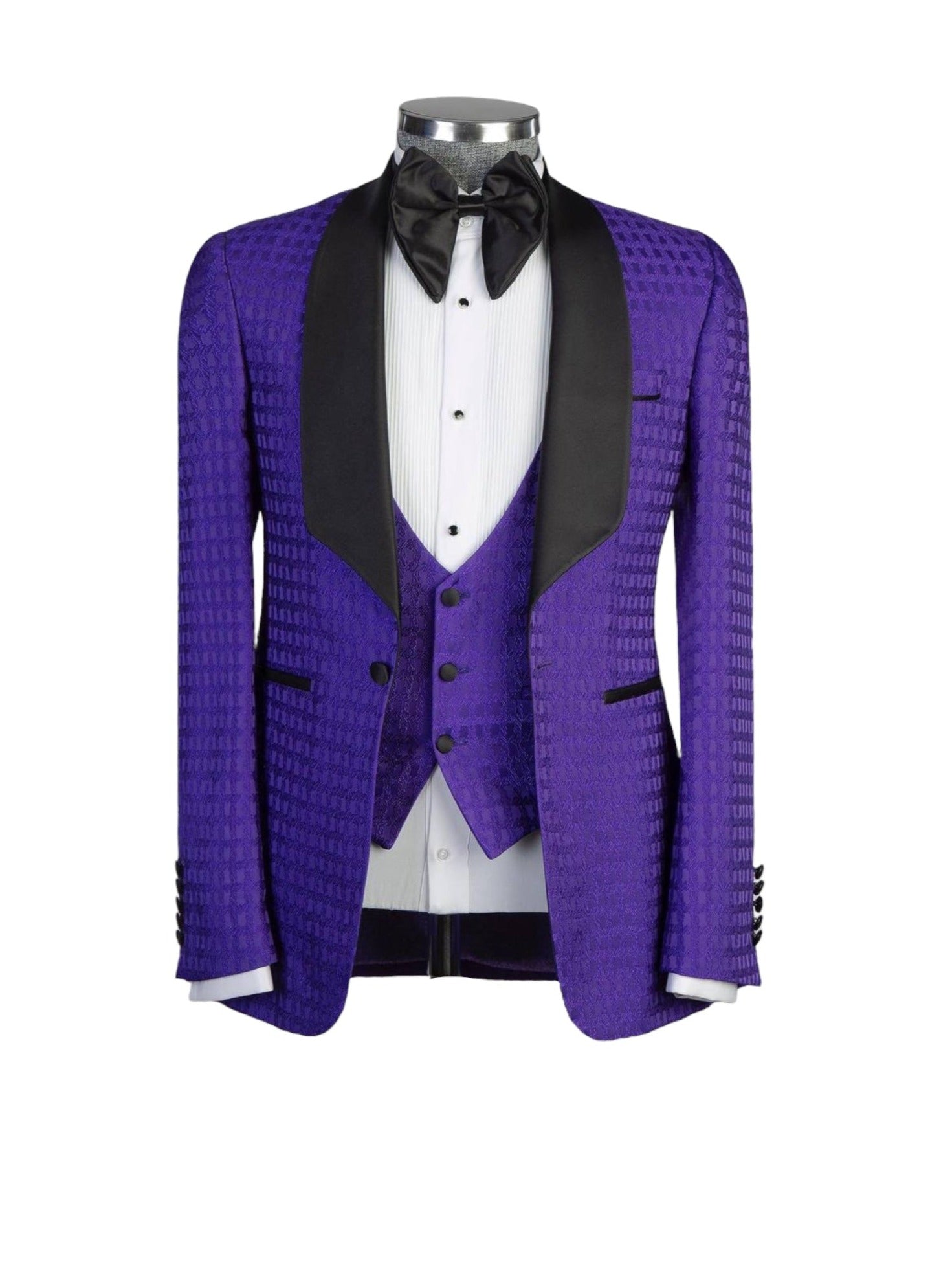 Purple Three-Piece Tuxedo