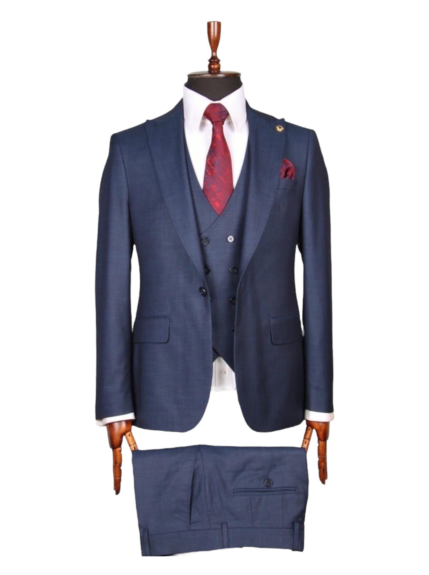 Blue Three-Piece Suit