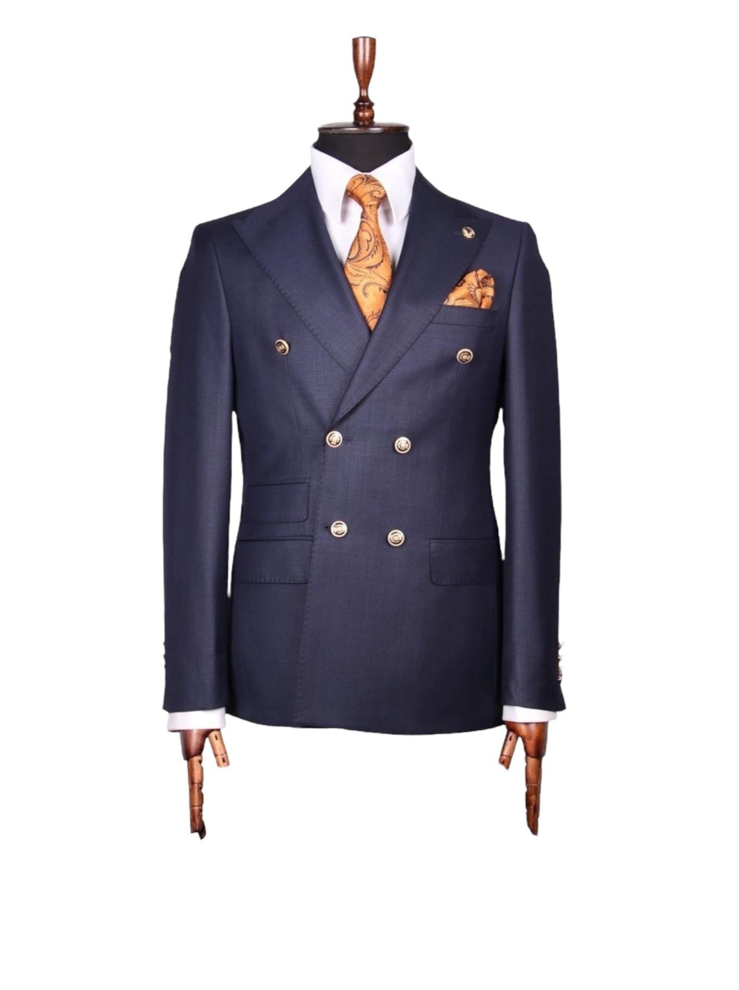 Marine Blue Double Breasted Suit