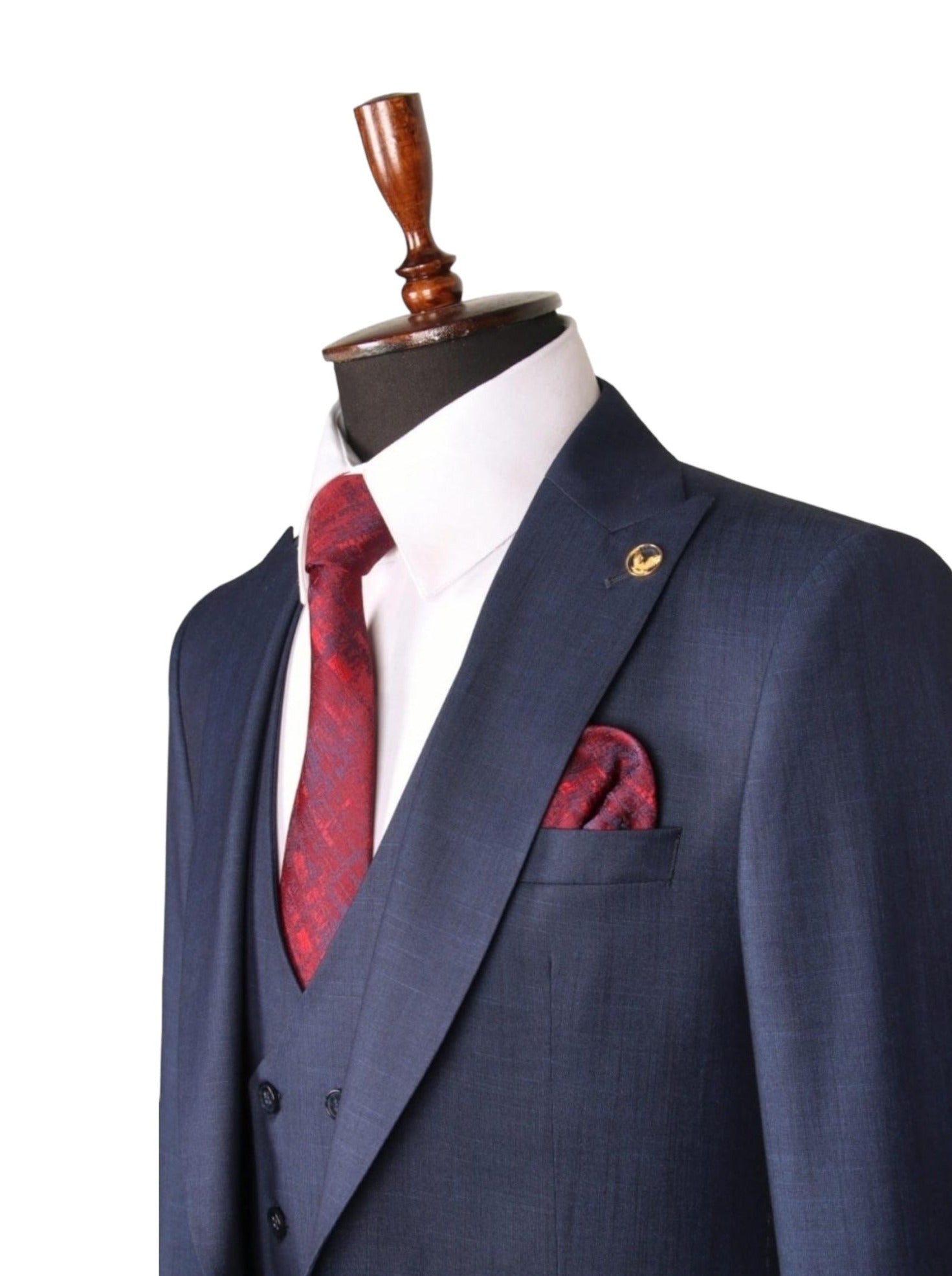 Blue Three-Piece Suit