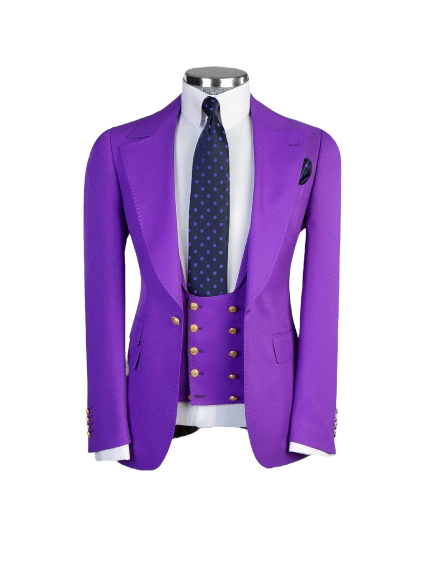 Purple Three-Piece Suit