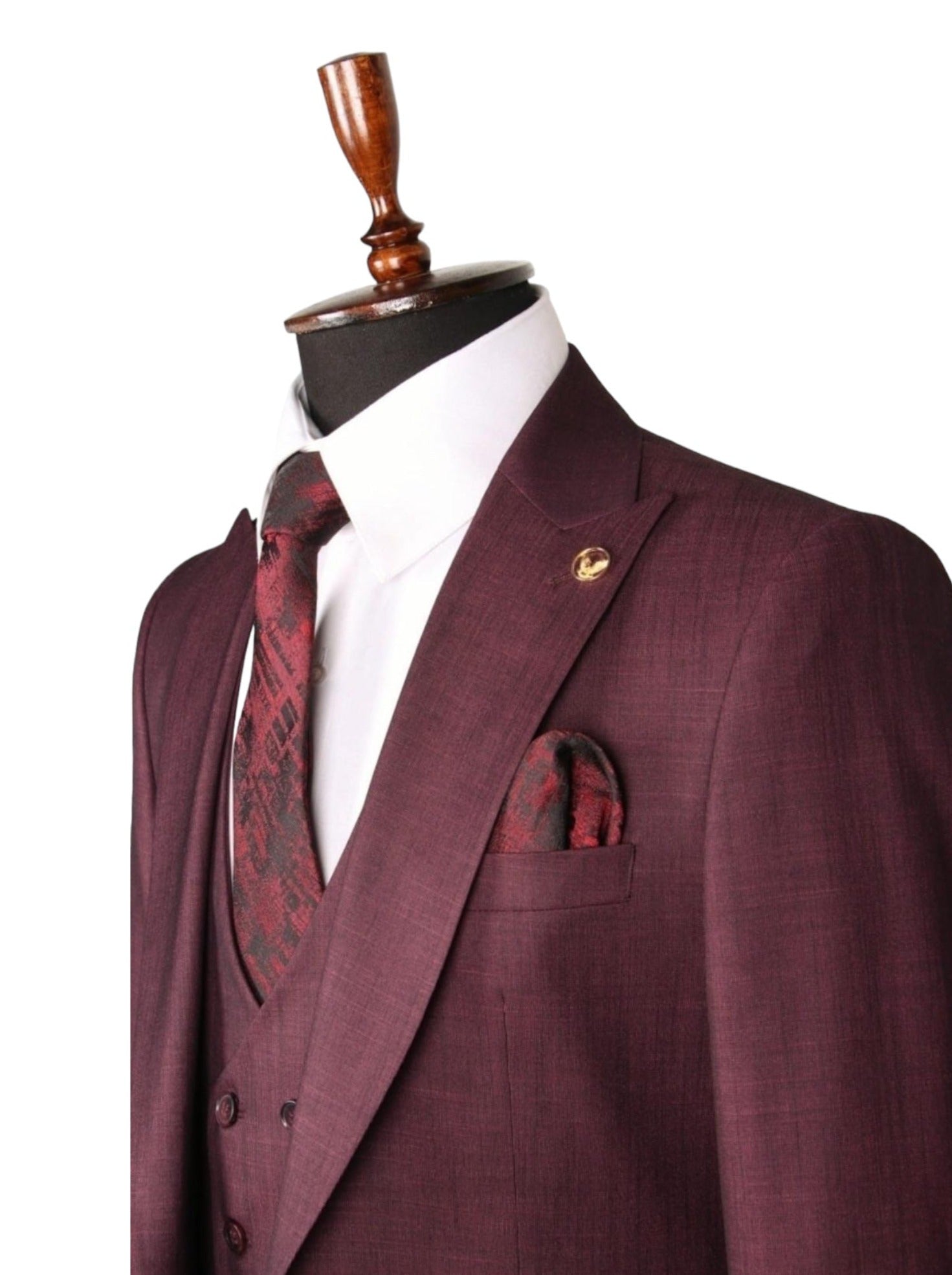 Bordeaux Three-Piece Suit