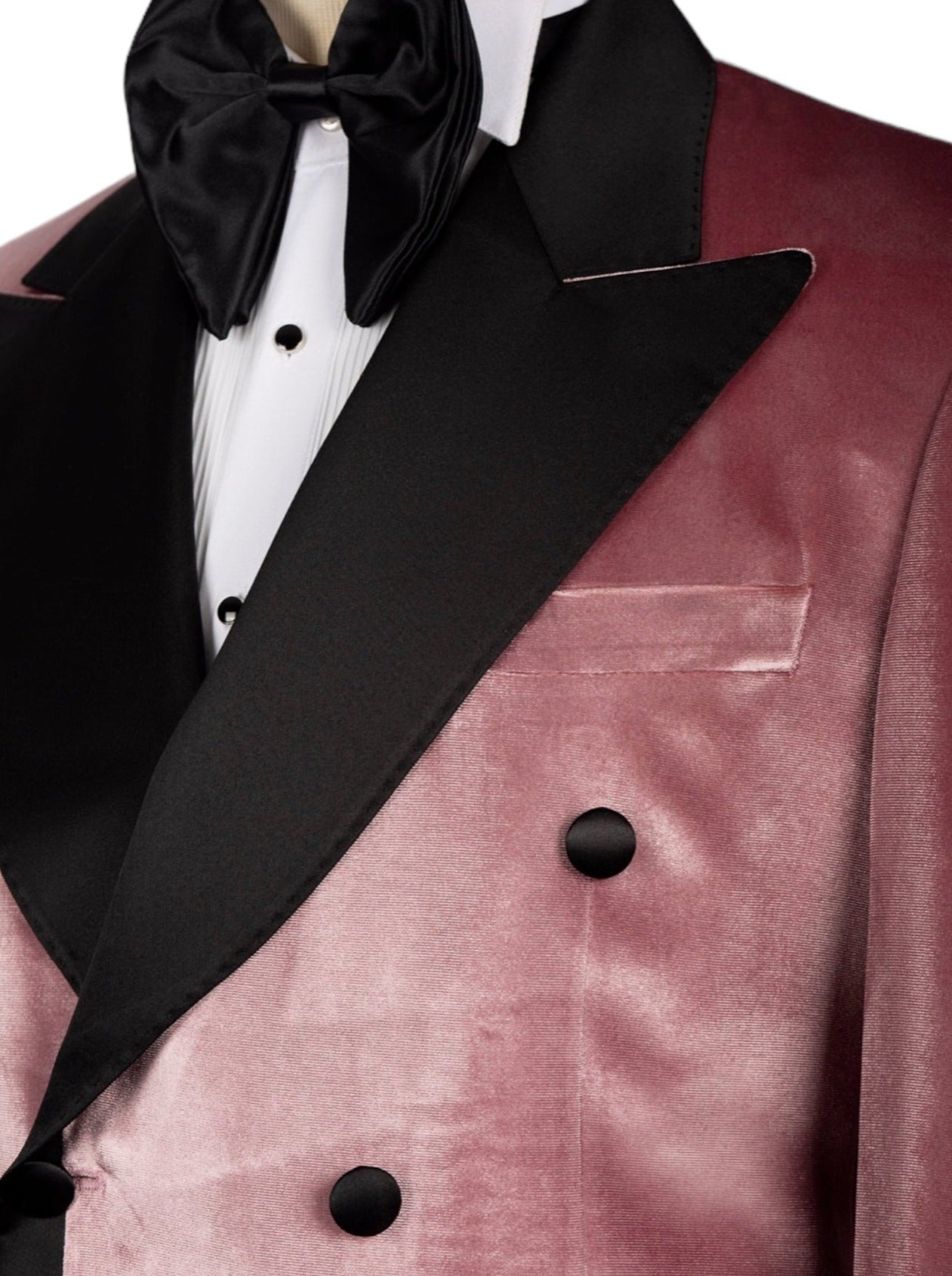 Pink Velvet Double Breasted Tuxedo