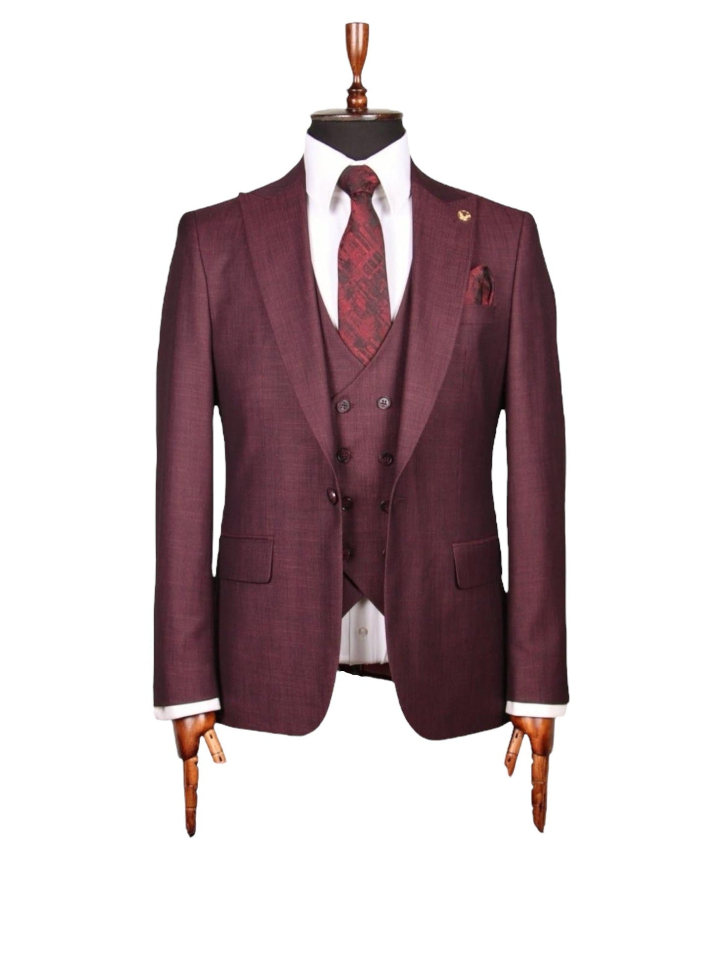 Bordeaux Three-Piece Suit