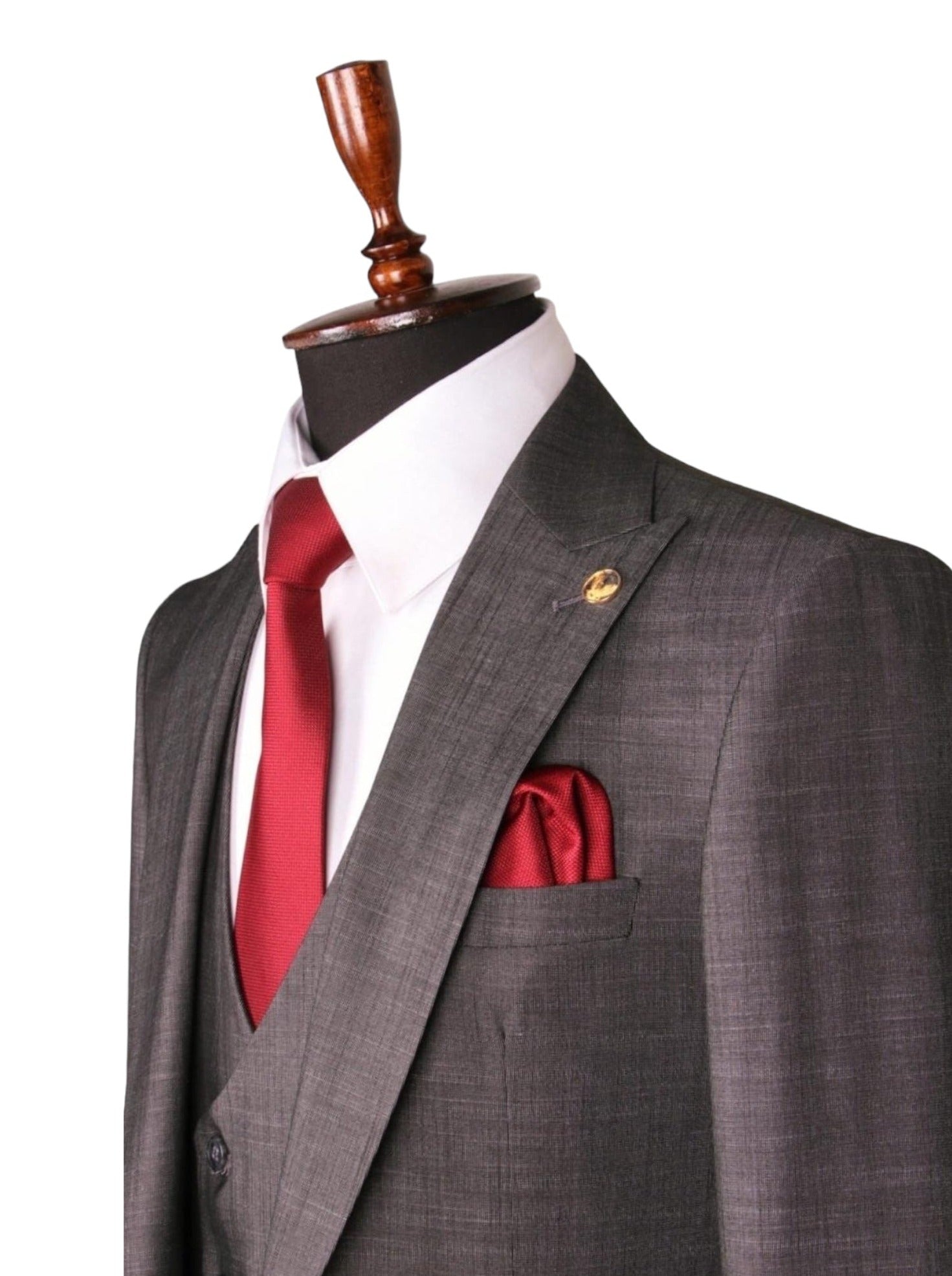 Grey Three-Piece Suit