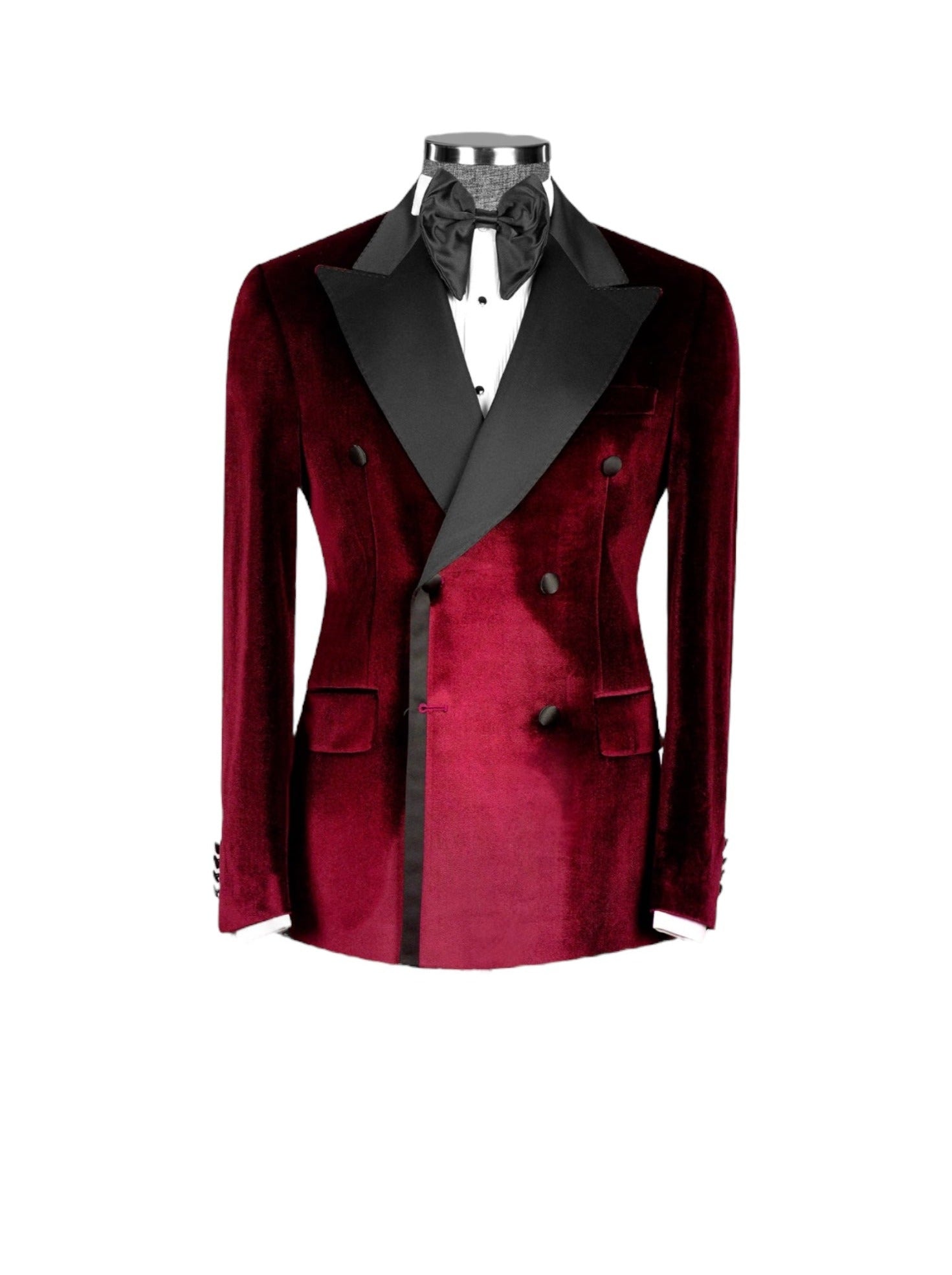 Cherry Red Double Breasted Tuxedo