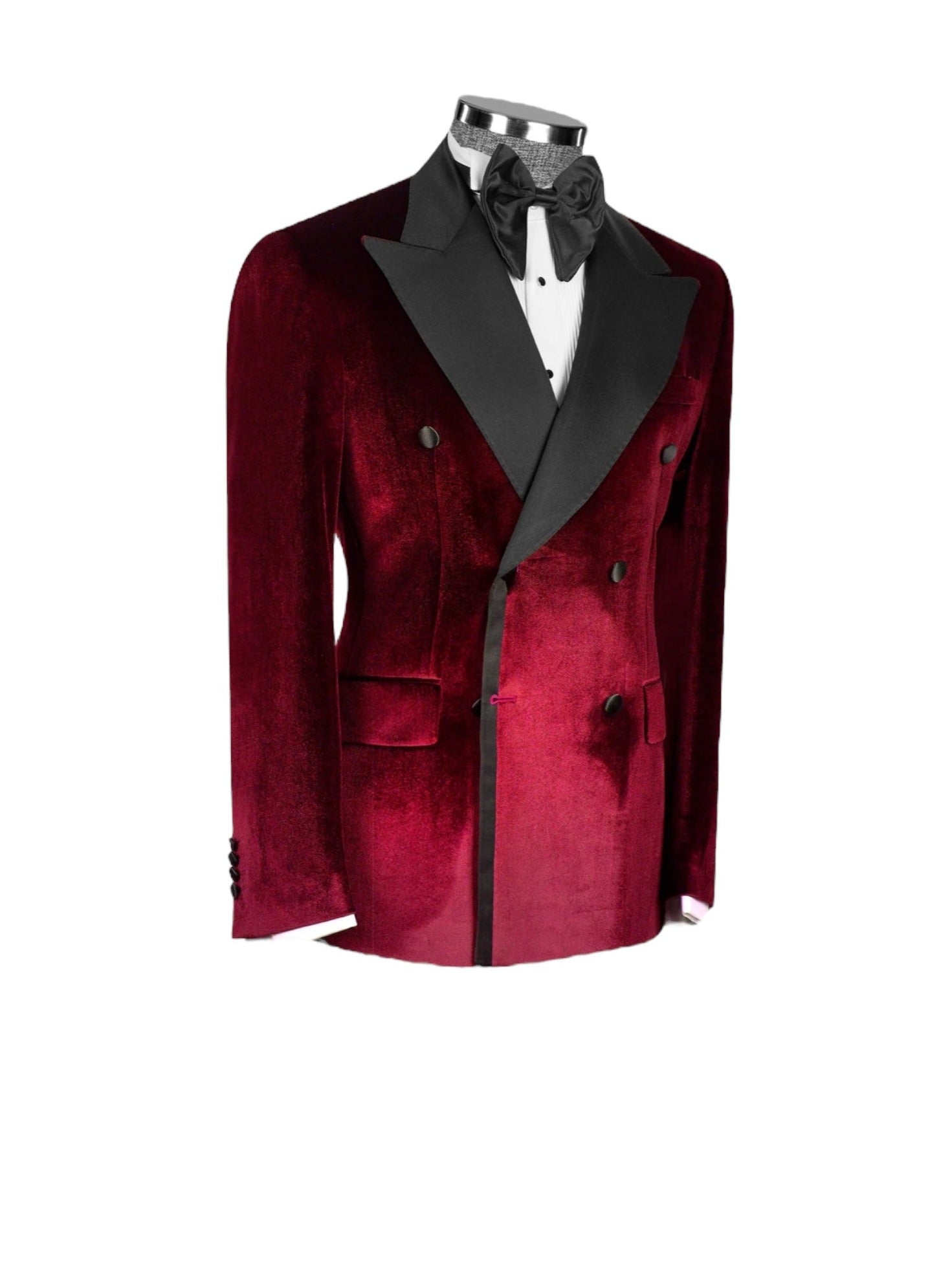 Cherry Red Double Breasted Tuxedo