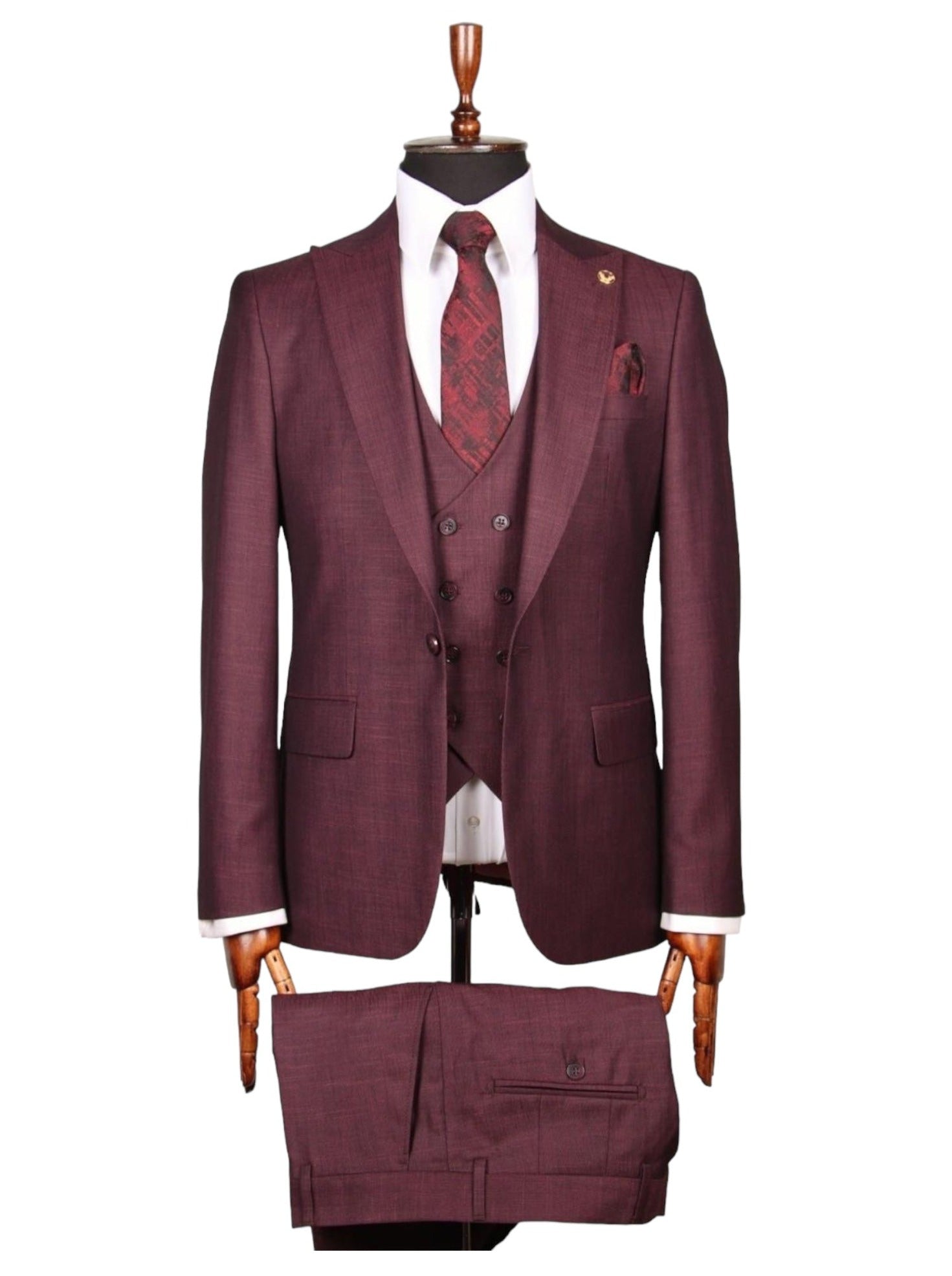 Bordeaux Three-Piece Suit