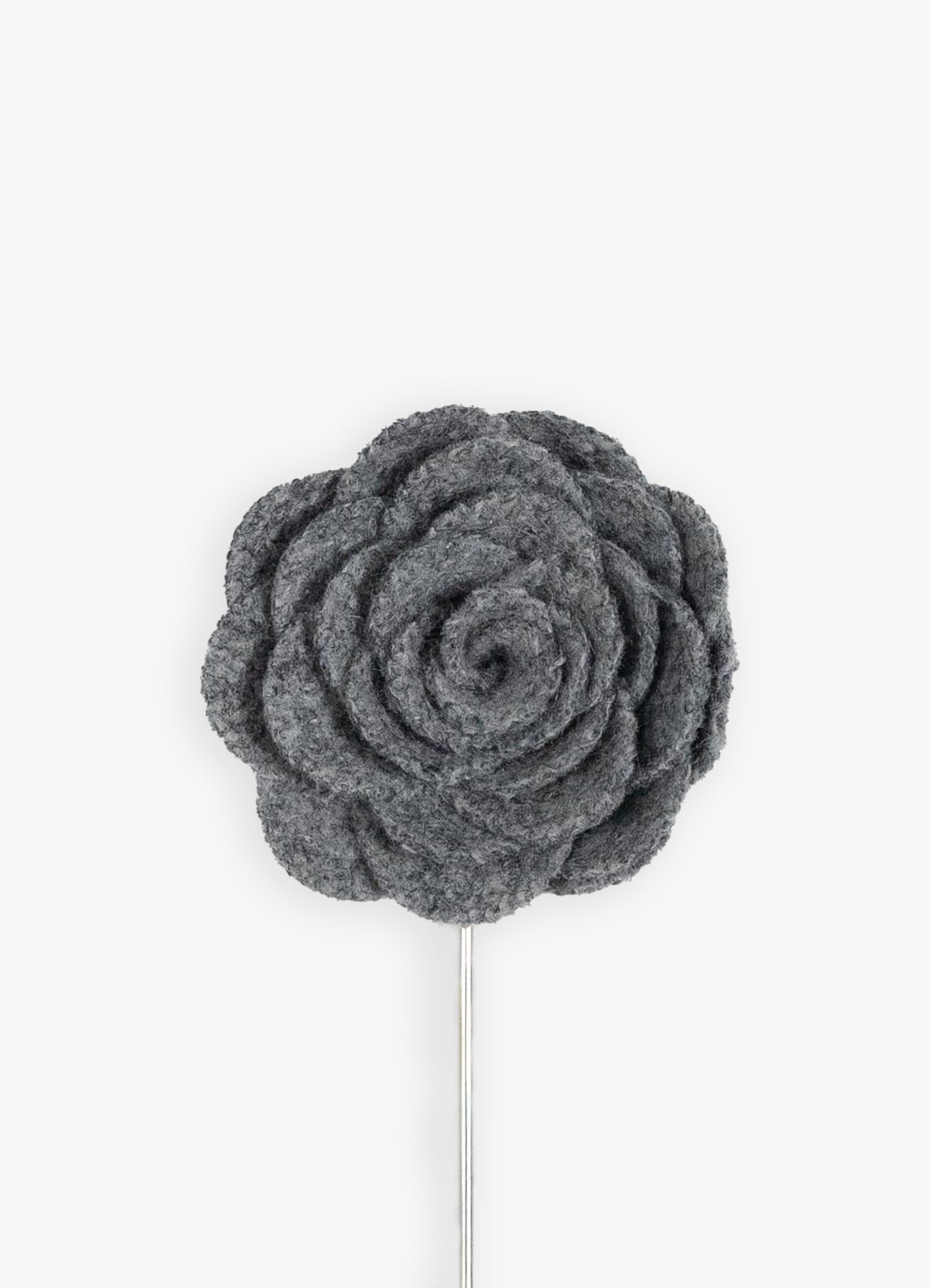 Grey Bloom Lapel Pin