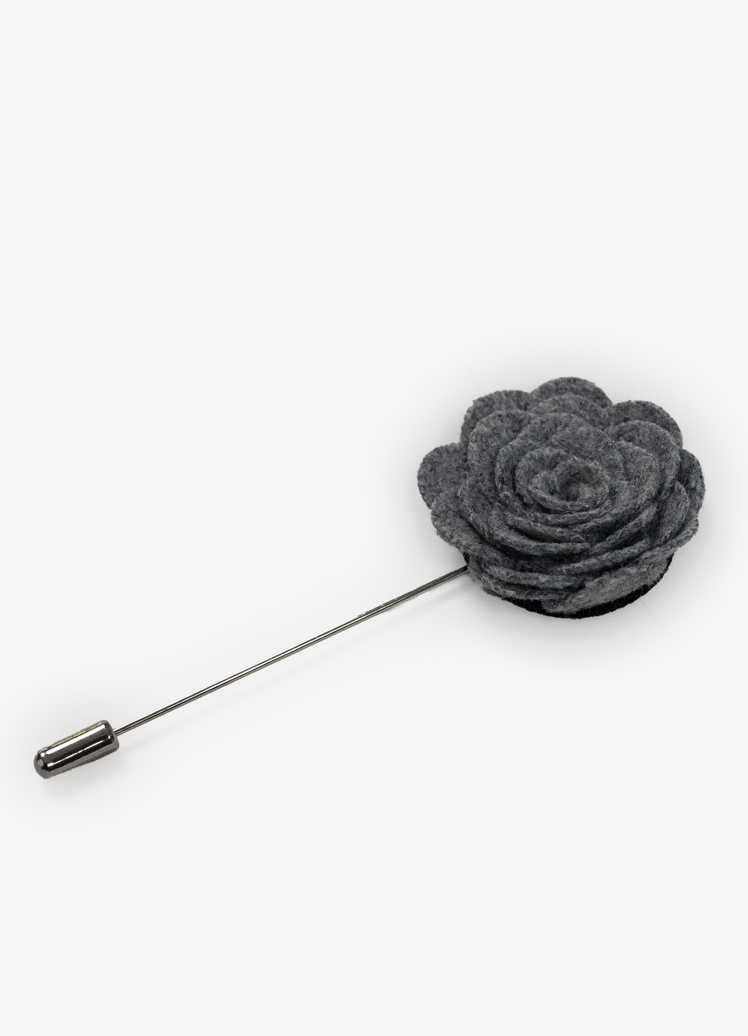 Grey Bloom Lapel Pin