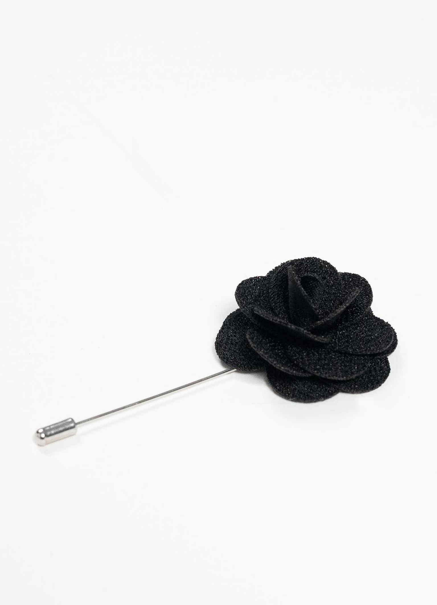 Black Bloom Lapel Pin