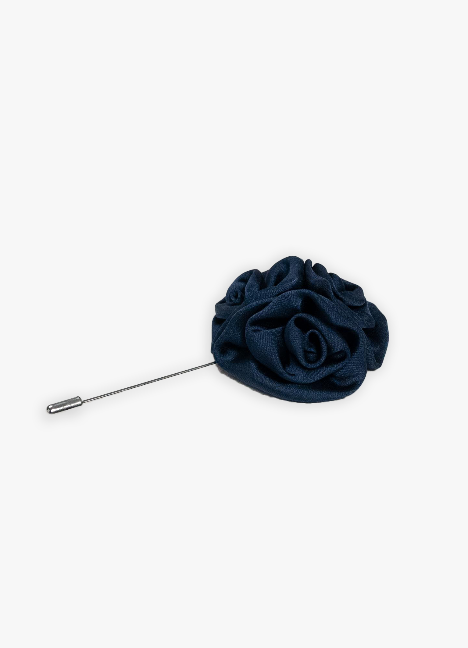 Navy Roses Lapel Pin