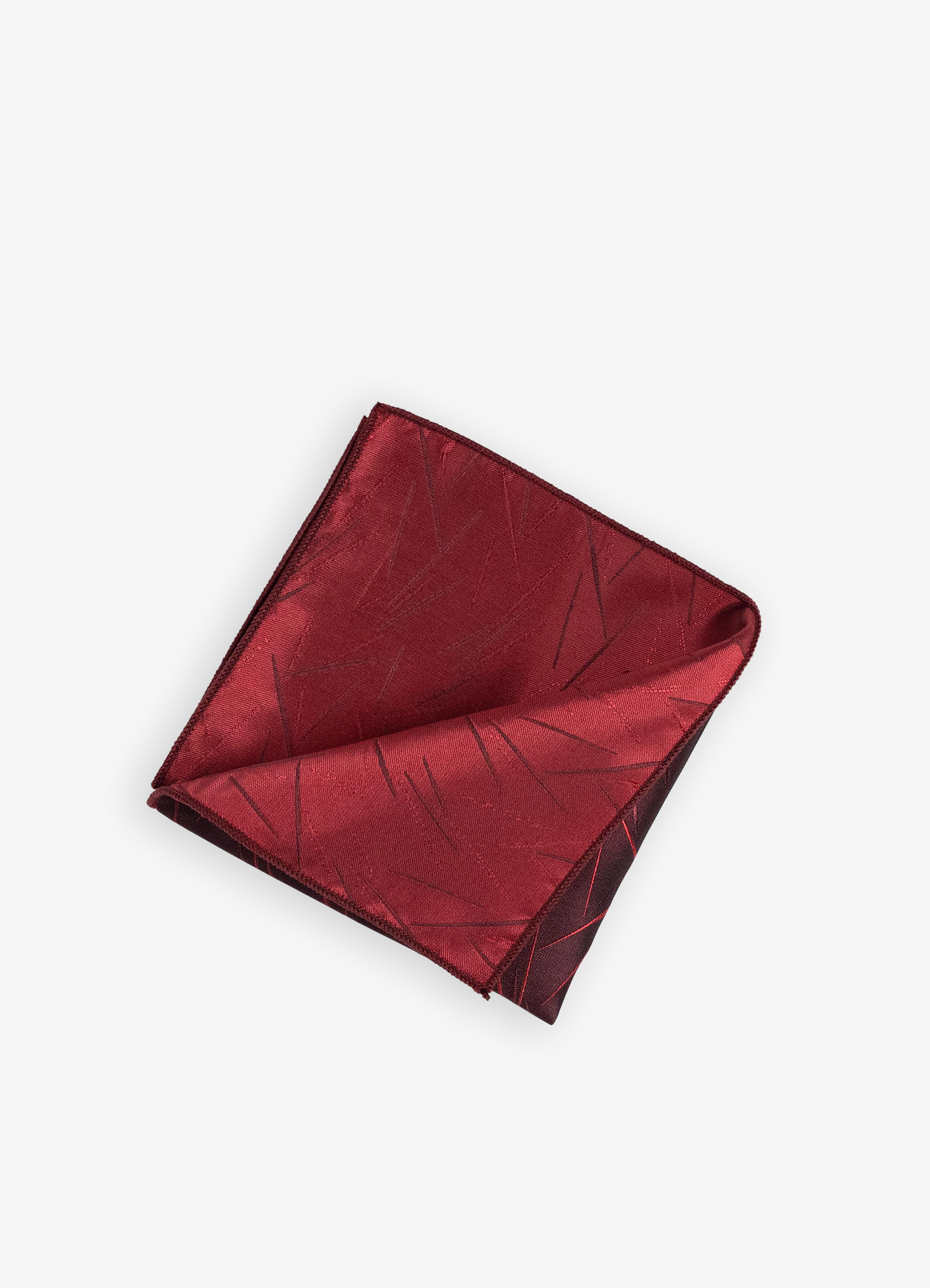 Bordeaux Strike Pocket Square