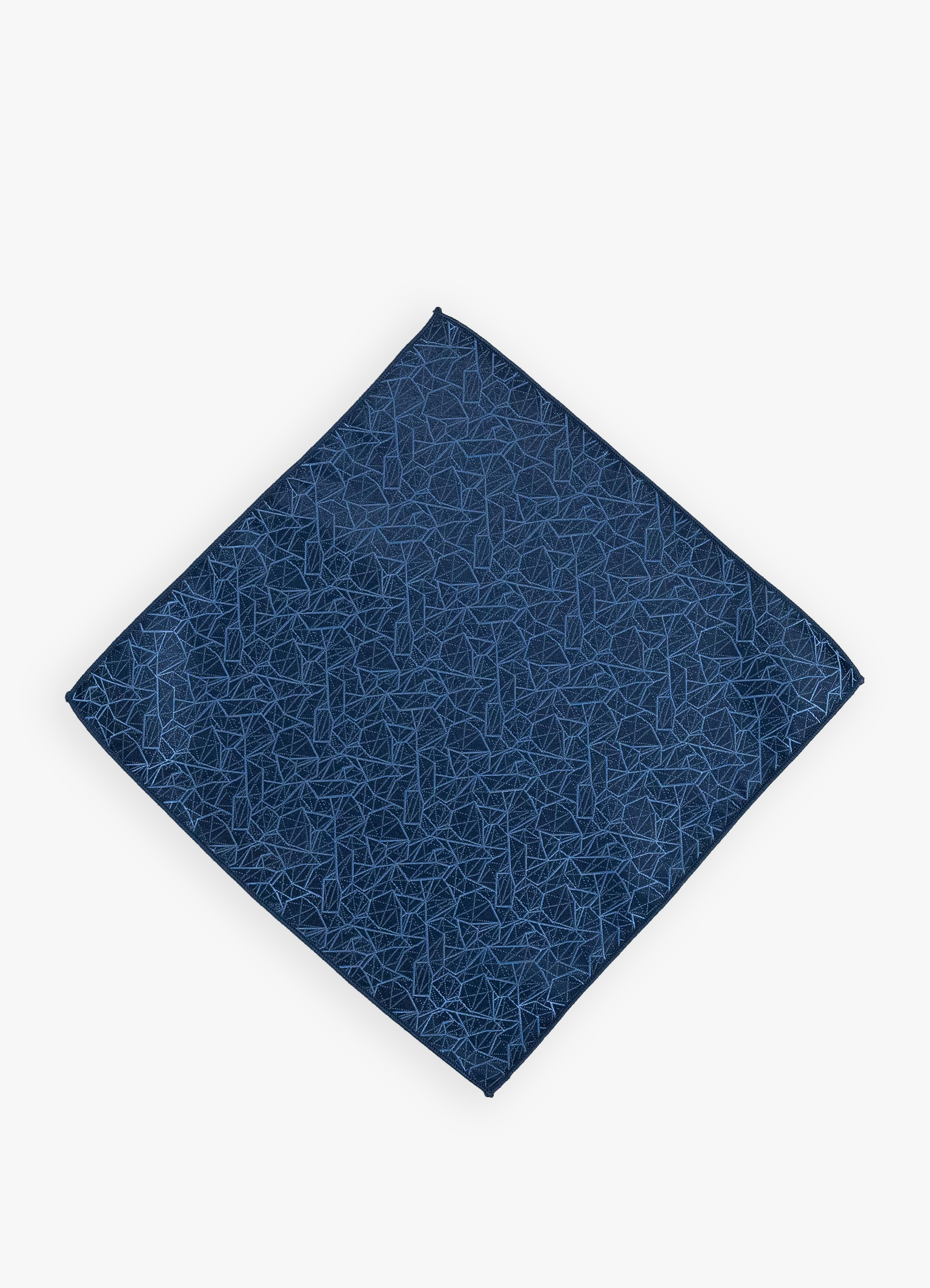 Blue Crystal Pocket Square