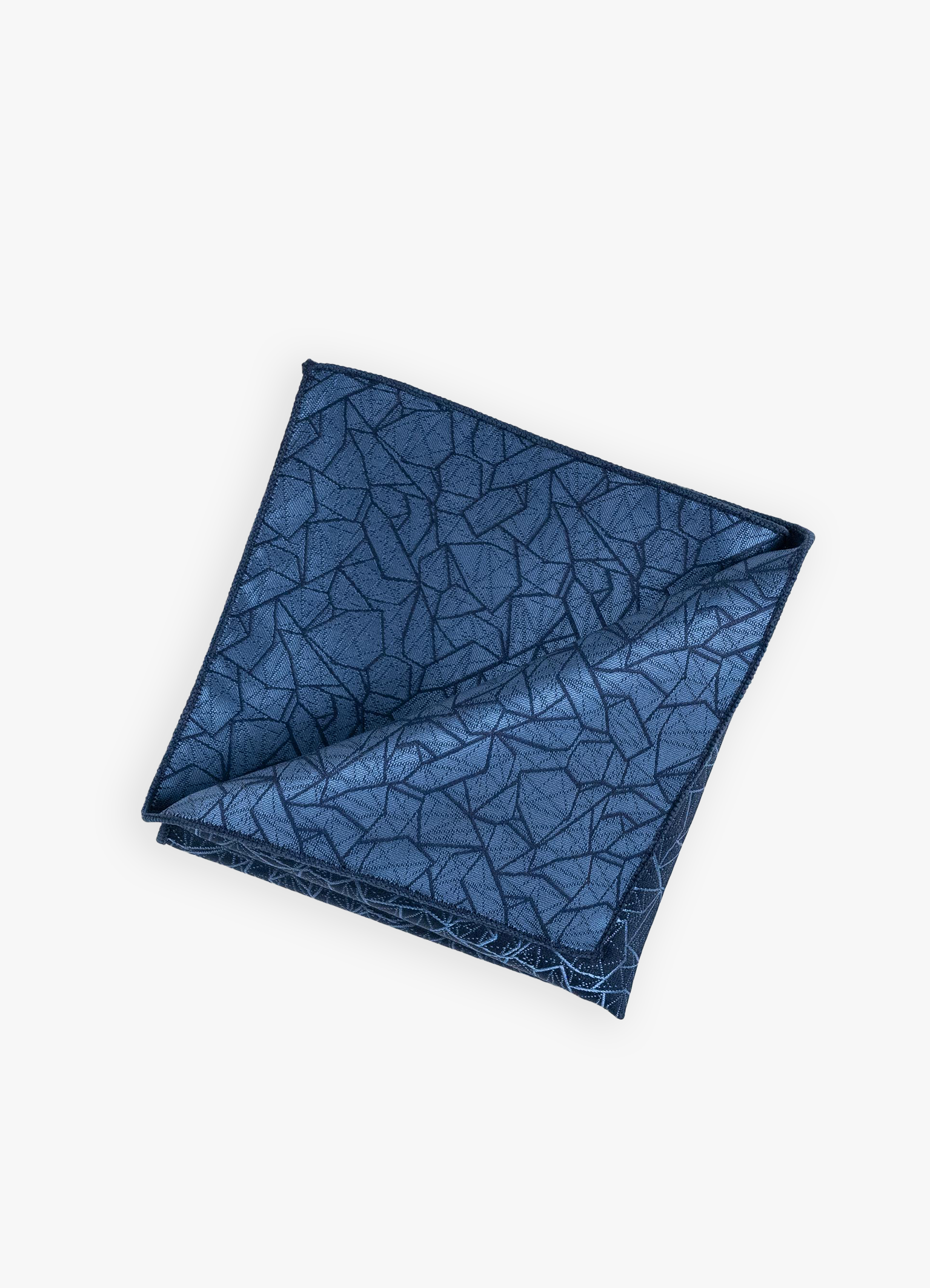 Blue Crystal Pocket Square