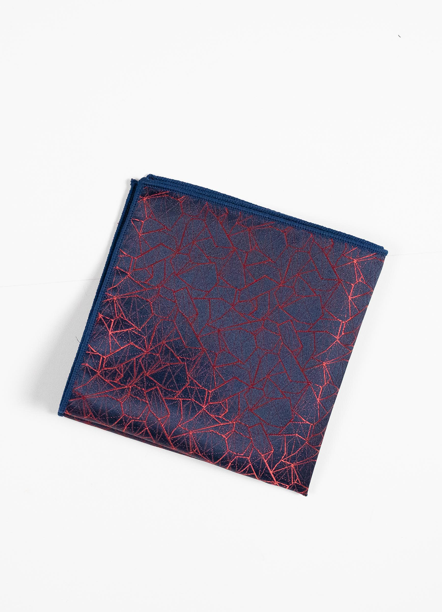 Red Crystal Pocket Square