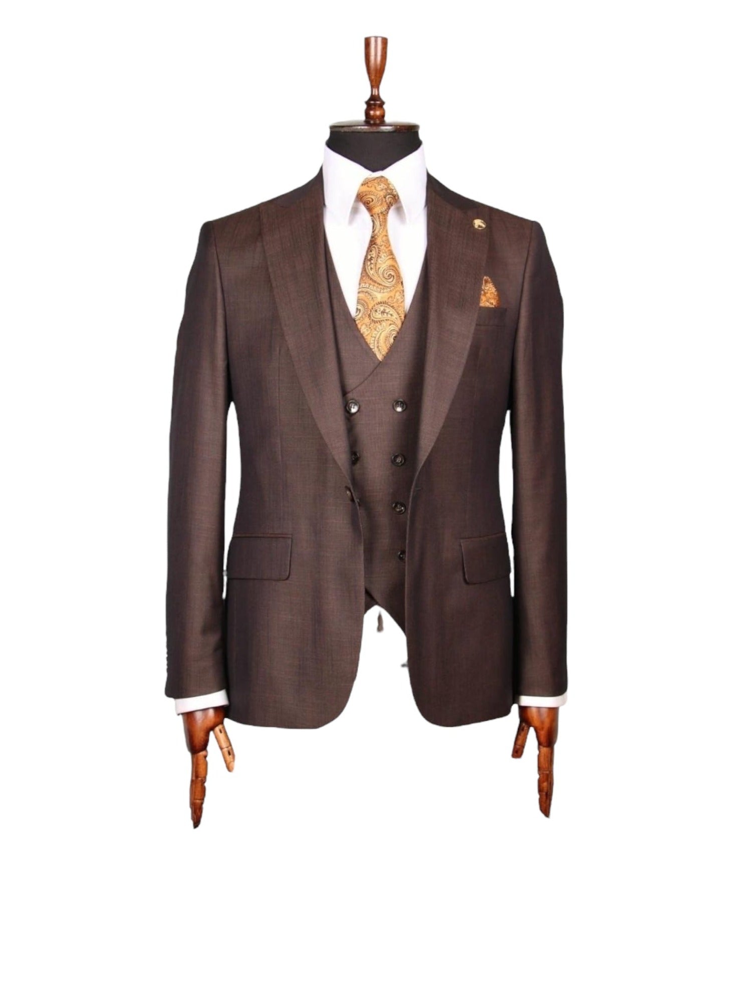 Brown Three-Piece Suit