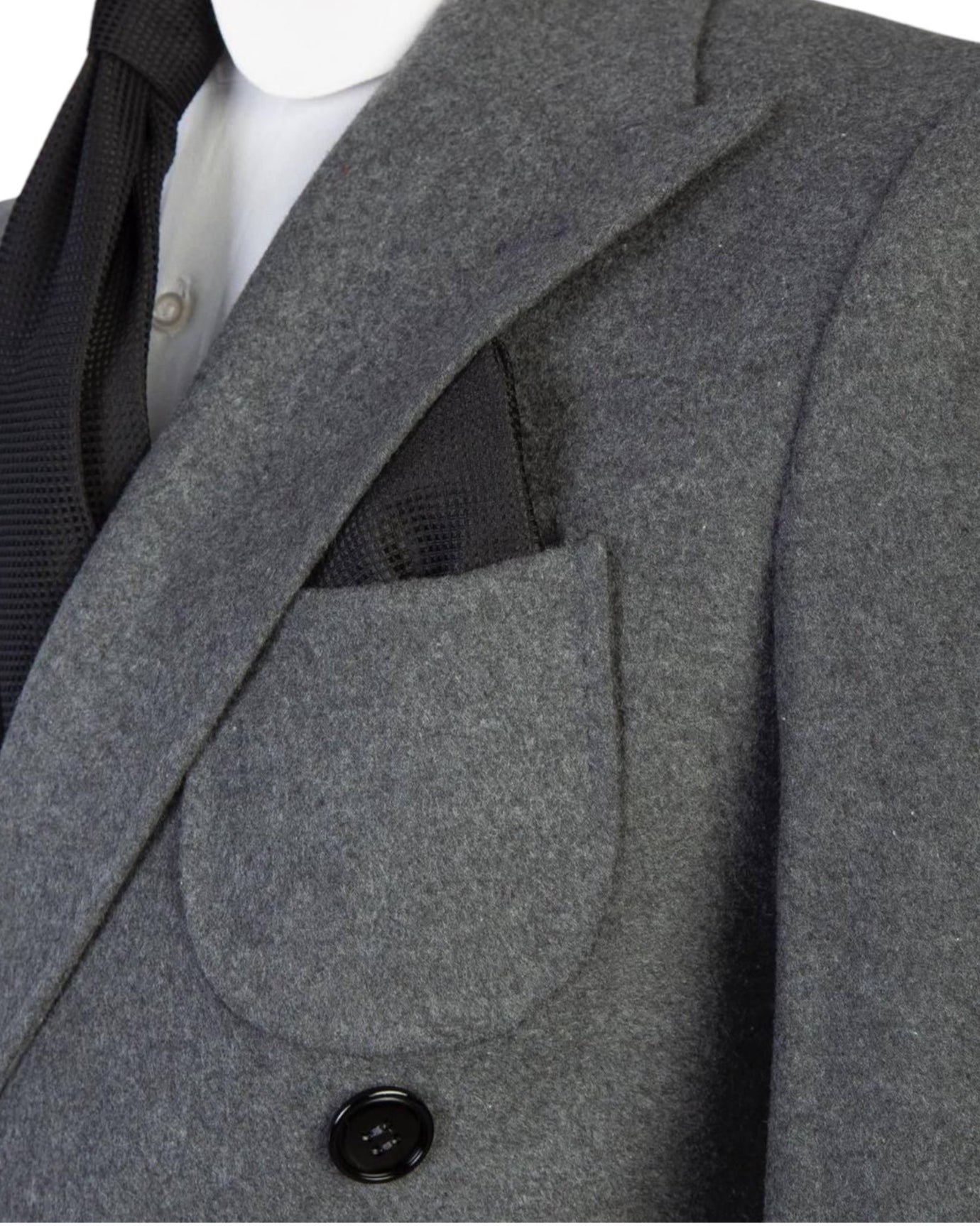 Grey Double Breasted Coat