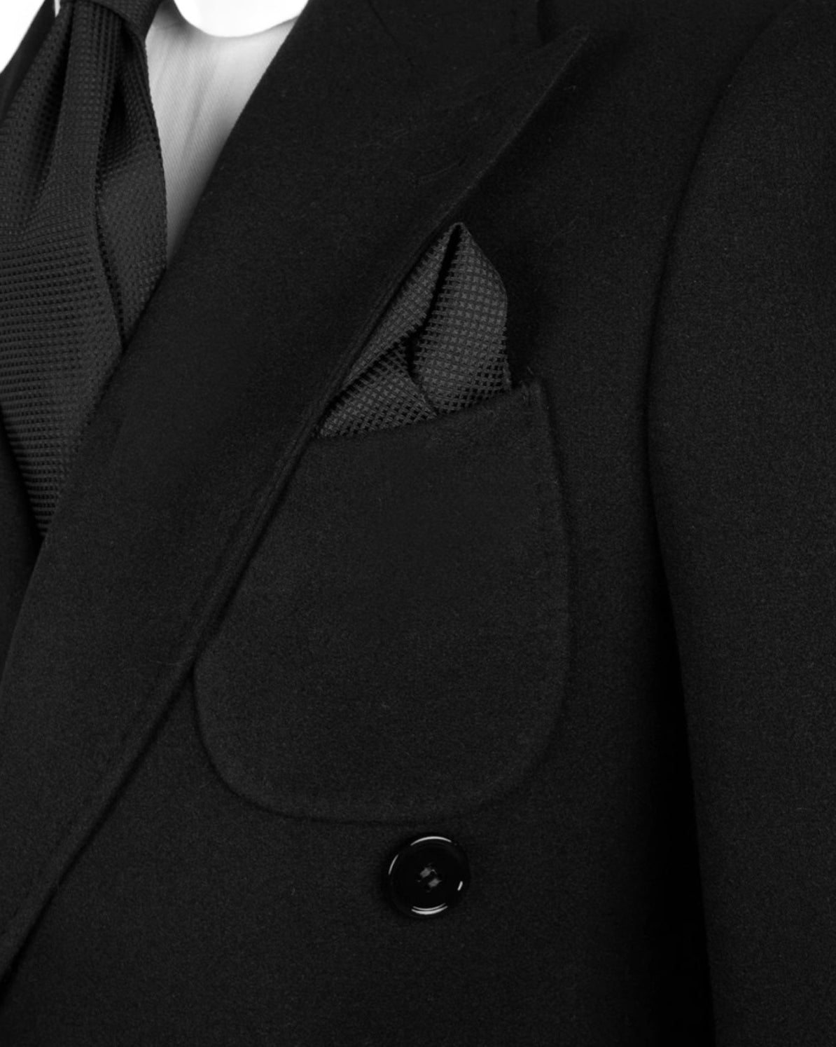 Black Double Breasted Coat