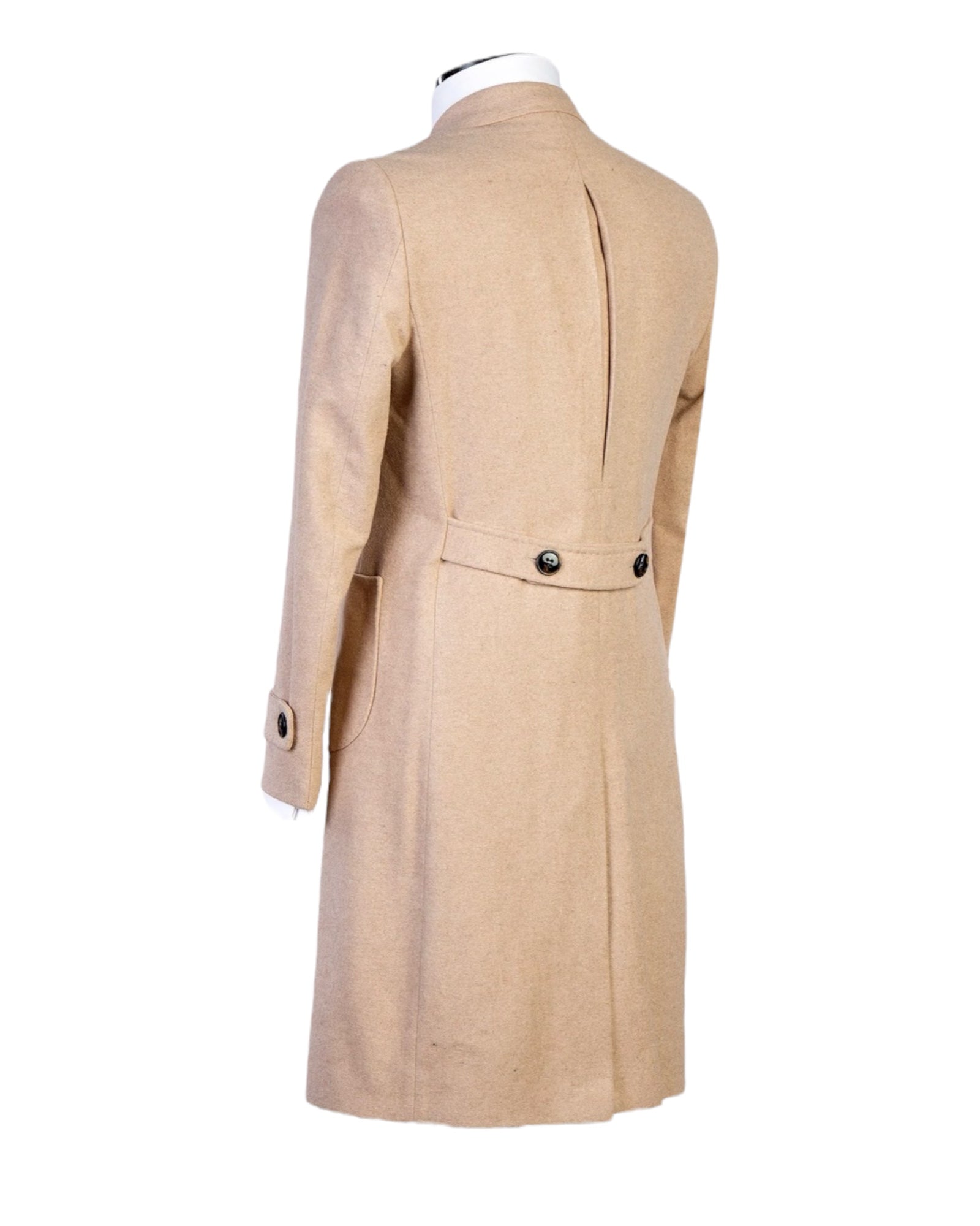 Beige Double Breasted Coat